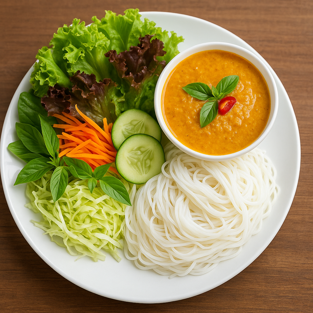 ขนมจีนผักสด